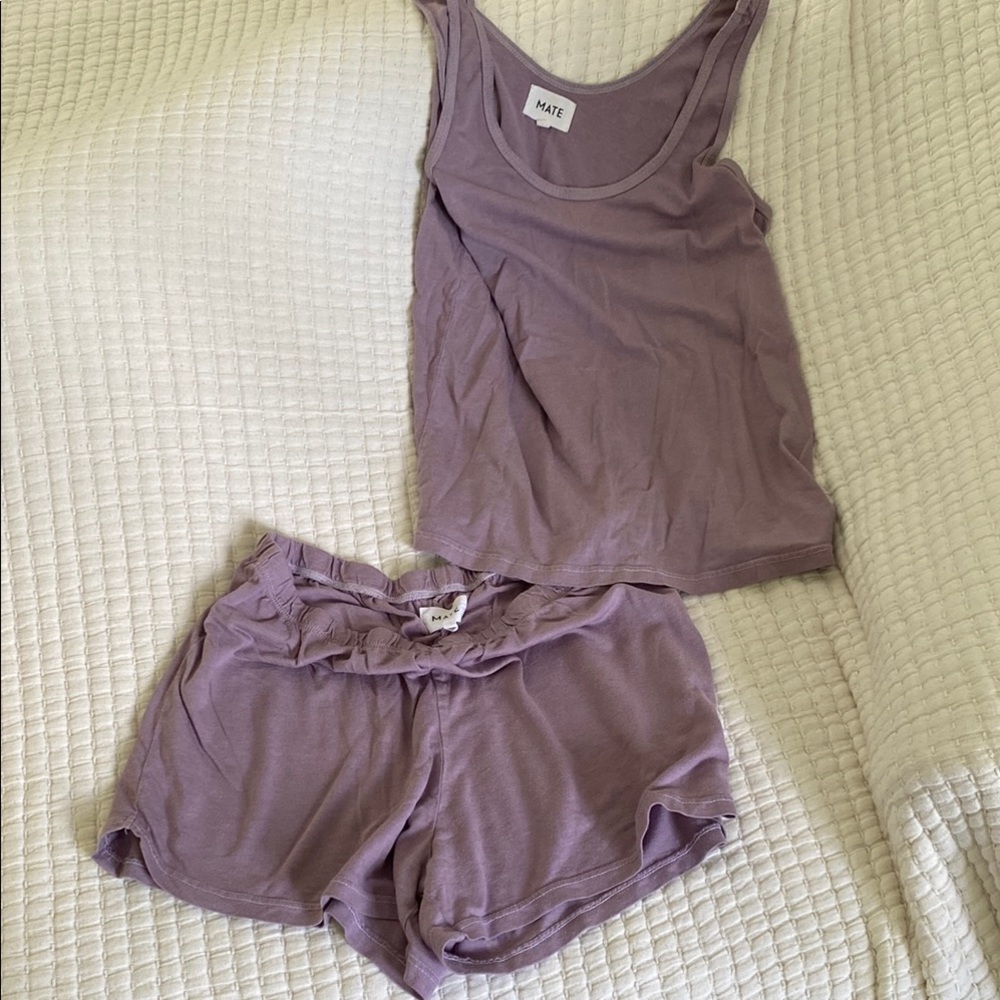 MATE the Label Purple Pajama Set